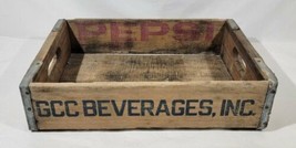Vintage Pepsi Cola Wooden Bottle Crate GCC Beverage Inc Fort Wayne - £26.87 GBP