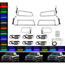 03-06 Chevy Silverado Multi-Color LED RGB SMD Headlight Fog Light Halo Ring Set - £229.10 GBP