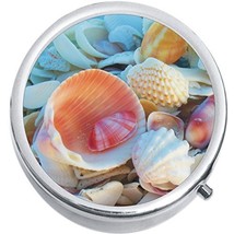 Seashells Medicine Vitamin Compact Pill Box - £7.79 GBP