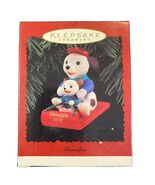 Hallmark 1996 GRANDPA Christmas Ornament Doggies Sledding Downhill NEW O... - $5.59
