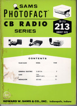 Sams Photofact CB Radio CB-213 August 1978 - £3.98 GBP
