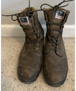 Vintage Wolverine Brown Leather Work boots SIZE 8 - $107.32 CAD