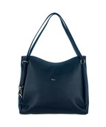 Bruno Rossi Italian Made Dark Purple Calf Leather Carryall Designer Tote... - $6,421.73 MXN