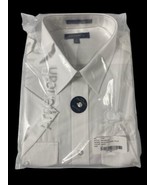 American Airlines Pilot Shirt Size 16 Slim White Short Sleeve Button Up NEW - $68.19 CAD