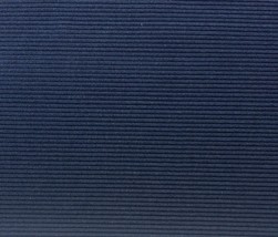 Unika Vaev Coup Fourre Wave Navy Blue Ribbed Stripe Velvet Fabric By Yard 54"W - $54.17
