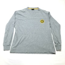Nautica Competition T Shirt Mens L Gray #83 Crew Neck Chest Logo Long Sleeve - £11.15 GBP