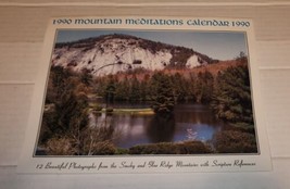 Vintage 1990 Calendar Mountain Meditations Bible Verses Smoky Blue Ridge Groves - £15.97 GBP