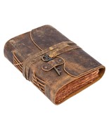 Handmade Vintage Leather Diary, Vintage Handmade Pages, Antique Key Clos... - $50.00
