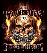 2ND AMENDMENT HOMELAND SECURITY size XXL TEE SHIRT TS304 gun BLACK TSHIR... - $11.82