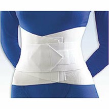 FLA 10&quot; Lumbar Sacral Back Support with Abdominal Belt White 4X-Large - $33.95