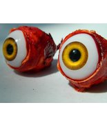 Dead Head Props Pair of Realistic Life Size Bloody Ripped Out Eyeballs P... - £19.61 GBP