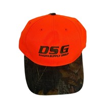 Trucker Cap Hat Orange Camouflaged Mossy Oak DSG Dakota Supply Group - $9.63