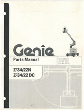 2001 Genie Model Z-34/22N &amp; Z-34/22 DC Parts Manual (62298) {D1574} - $66.82