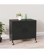  Storage Cabinet Black Steel Small Lockable wheels - $6,176.00 MXN