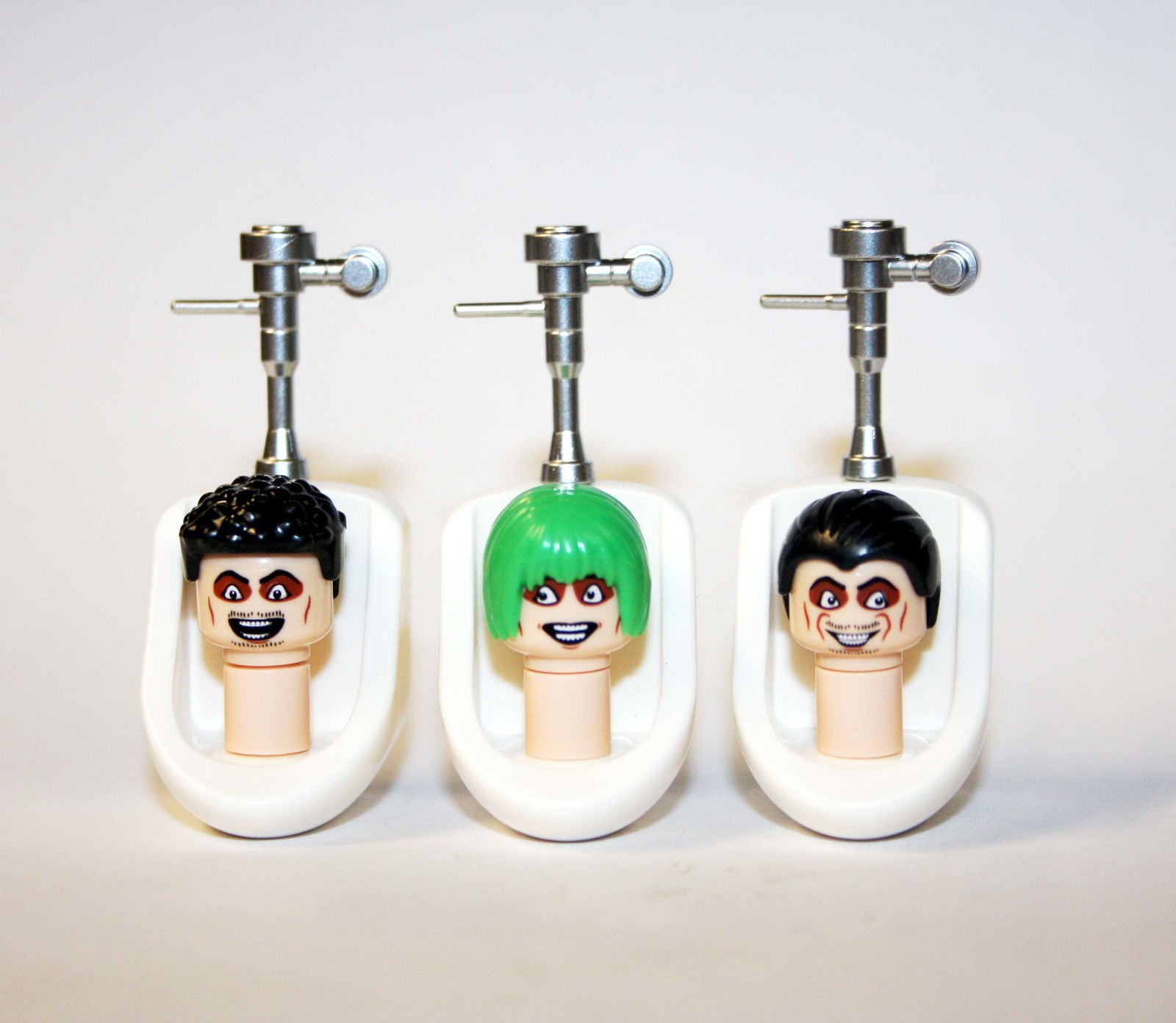 Urinal Set Toilet Man Skibidi Cartoon Custom Minifigures - $8.34