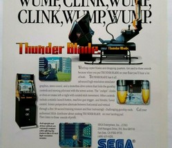 Thunder Blade Arcade Flyer Original 1988 Video Game Helicopter 8.5&quot; x 11 Vintage - £13.08 GBP