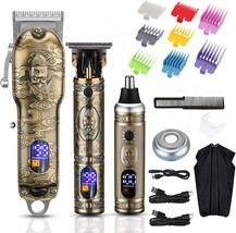 Men&#39;S Dumite Hair Clippers, Nose And Ear Trimmer Set With Razor Replacement - $85.99