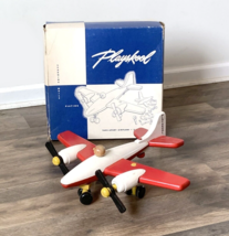 Vintage Playskool Wooden Take Apart Airplane Toy, 1950&#39;s, Complete in Box #455 - £210.88 GBP