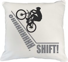 Ohhh, Shift! Clever And Sporty White Pillow Cover For Cyclist, Sports En... - £19.14 GBP+