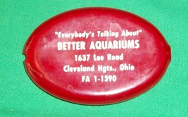 Vtg Coin Pouch Purse Advertising Aquarium Cleveland Heights Ohio Phone Quikoin - £25.31 GBP