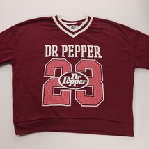 Dr. Pepper 23 RN#77272 Women's Red Cropped Graphic Sweatshirt Size Small image 11