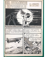 EL HOMBRE INVISIBLE 32pg full story original Mexican action comic art Ja... - $1,366.70 CAD