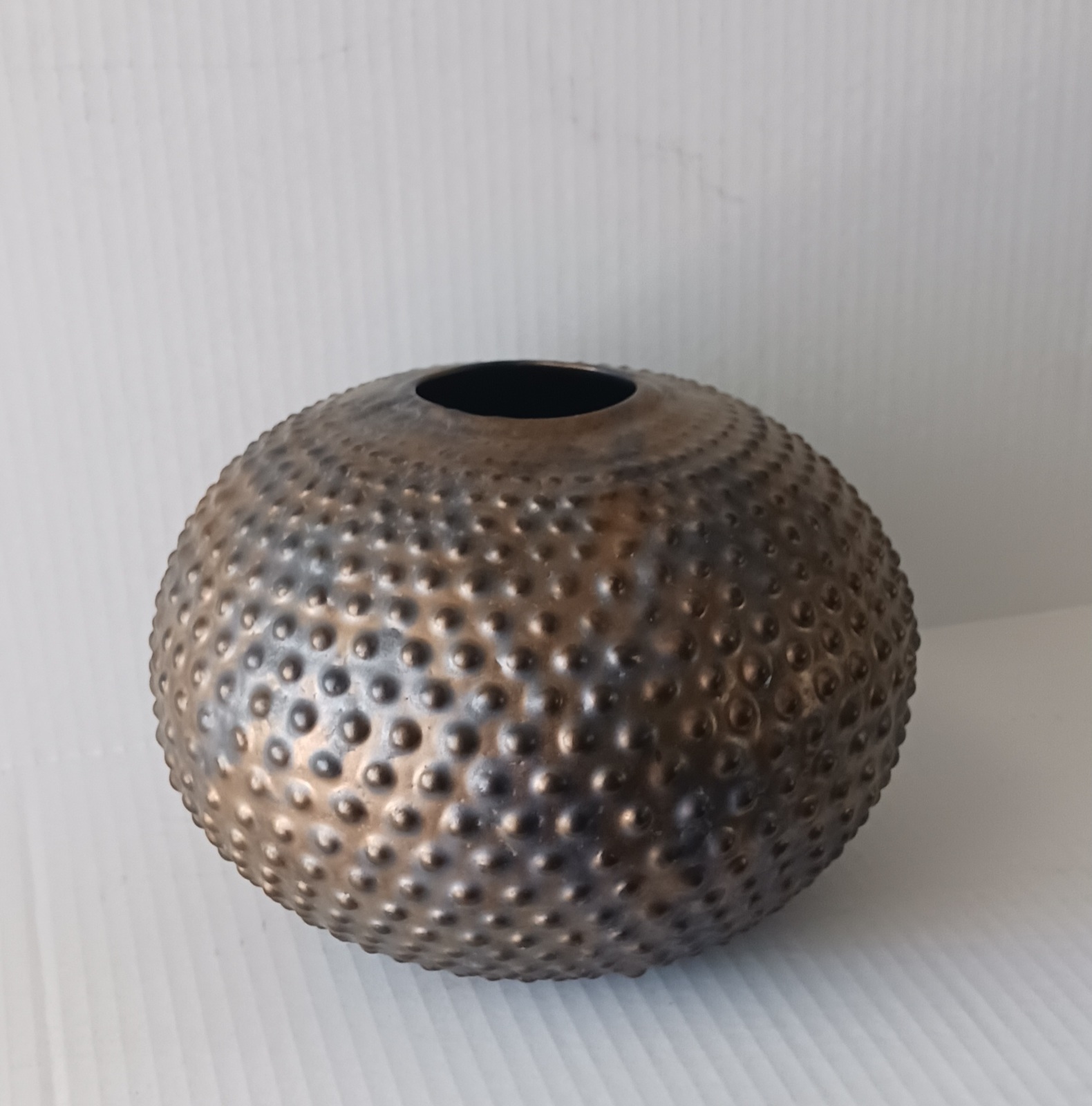 Beaded Iridescent Pot by World Famous Ceramicist Rain Harris - $467.50