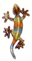 Golden Pond Colored Ceramic Gecko Wall Plaque/Figurine 5 inches - £27.45 GBP