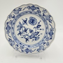 Antique Ernst Teichert Porcelain MEISSEN Blue Onion Plate 7” Germany - $76.50