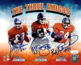 Vance Johnson/Mark Jackson/Rickey Nattiel triple signed Denver Broncos &quot;The Thre - £55.04 GBP