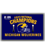 Michigan Wolverines Football National Champions 2023 Flag 90x150cm 3x5ft Banner - $14.95