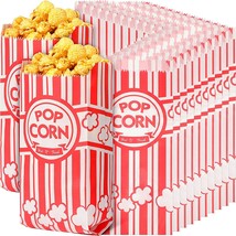 1 Oz Paper Popcorn Bags, Red And White Popcorn Containers, Carnival Popcorn - £32.88 GBP