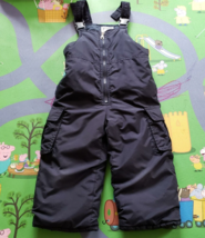 Oshkosh Snow Bibs Toddle Boys Size 3 Navy Blue Cargo  Pockets Pants Flawed - £9.49 GBP