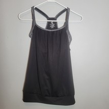 Energy Zone Womens Tank Top Small 4-6 Black Athletic Sleeveless with Round - £7.05 GBP