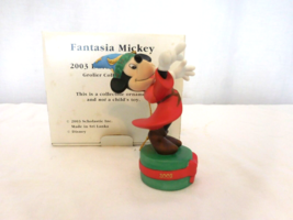 Grolier Fantasia Mickey 1980s Disney Christmas Ornament w/ Box 025904 Vi... - $14.85