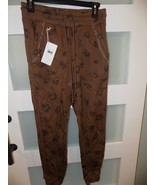 SPLENDID Corinna Leopard Velvet Trim Terry Joggers Size S Women&#39;s NEW - $172.23 CAD