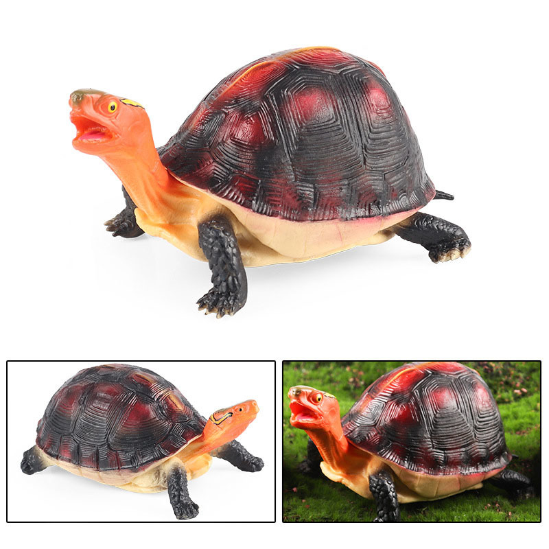Yellow-Margined Box Turtle Plastic Animal Figurine Wildlife Toy for Kids - $9.89+
