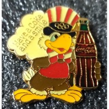 1985 USA Olympics Sam &amp; Coca Cola Have A Coke and A Smile Pin - $5.95