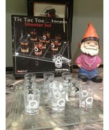 TIC TAC TOE 9 SHOT GLASSES SHOOTER SET DRINKING GAME - £7.84 GBP