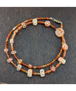 Ancient Etched Agate Bead Decorated Carnelian Beads Necklace - $2,622.94 MXN