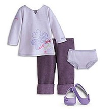 American Girl AG Real Me Purple Outfit Top Pants Shoes Underwear Tunic Capris - £31.96 GBP