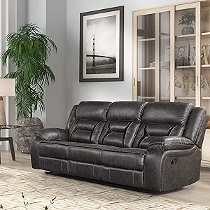 Roundhill Furniture Elkton Manual Motion Recliner with Storage Console, ... - $1,852.99