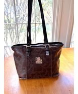 IMEDICI Firenze Leather Tote Purse Shoulder Bag Zip Around Italian Mediu... - $73.90