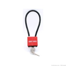 SHOT LOCK 8&quot; Cable Lock Red and Black - £7.00 GBP