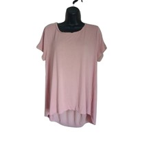 Rose &amp; Olive Women&#39;s Size XLarge Rose Pink Short Sleeve Blouse - £10.99 GBP