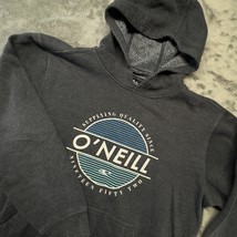 O&#39;Neill Hoodie Mens Medium Gray Pullover Surf Skate Graphic Sweatshirt - $24.99