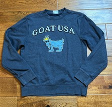 GOAT USA Blue Logo Long Sleeve Crew Neck Sweatshirt ~ Size Small ~ EUC! - $26.11