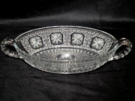 Vintage IMPERIAL GLASS Ohio 10&quot; Oval Double Handle Celery Bowl - AMELIA ... - $21.80
