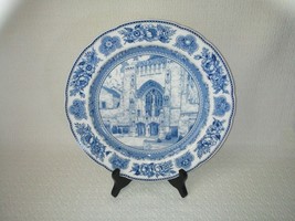 Wedgwood YALE University Sterling Mem Library 10 3/4&quot; Blue Transferware Plate - $39.59