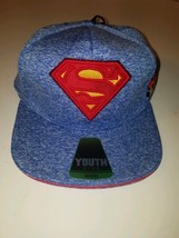 Superman Boys Youth Osfm Snapback Hat Cap New - £15.14 GBP